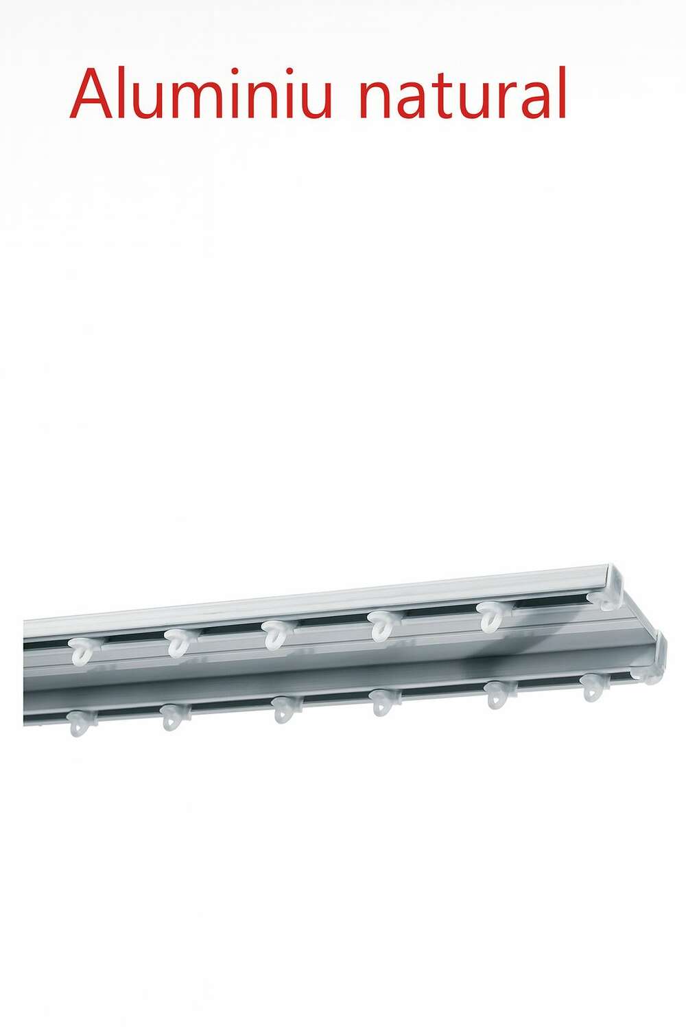 Sina metalica 2 canale Siena 2 - Sina metalica Siena Aluminiu Natural