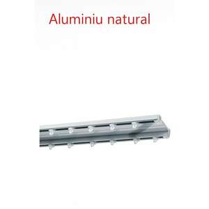 Sina metalica 2 canale Siena 2 - Sina metalica Siena Aluminiu Natural